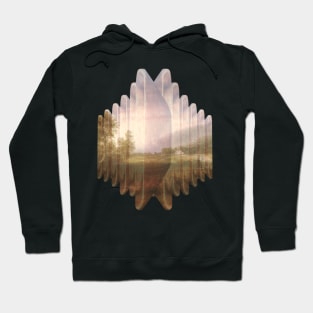 Abstract framed landscape Hoodie